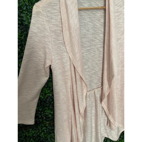 Chenault open Cardigan Sweater Light Pink Women’s Size S - Picture 2 of 5